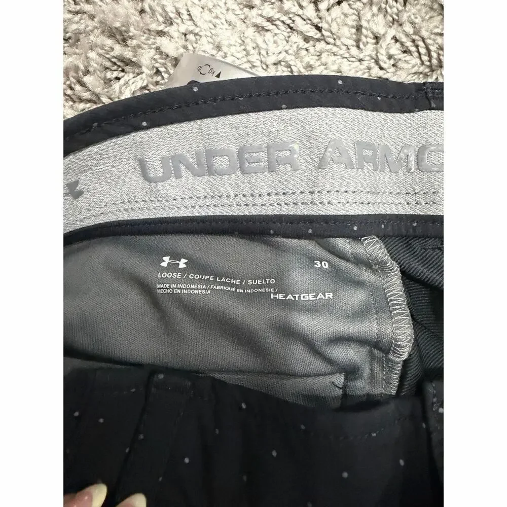 Under Armour Men’s Loose Heatgear Polka Dot Shorts Golf - 30”x 10” - Picture 5 of 5